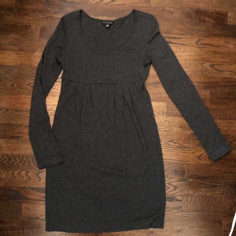 Banana Republic Gray Long Sleeve Dress
